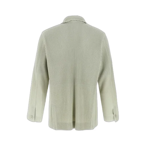 Homme Plissé Issey Miyake Double Breasted Pleated Tailored Blazer