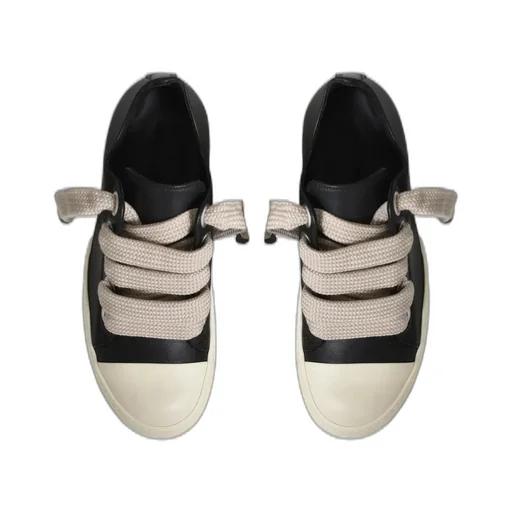 Jumbolace Low Sneaks / Black/Milk/Milk