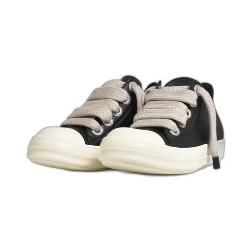 Jumbolace Low Sneaks / Black/Milk/Milk