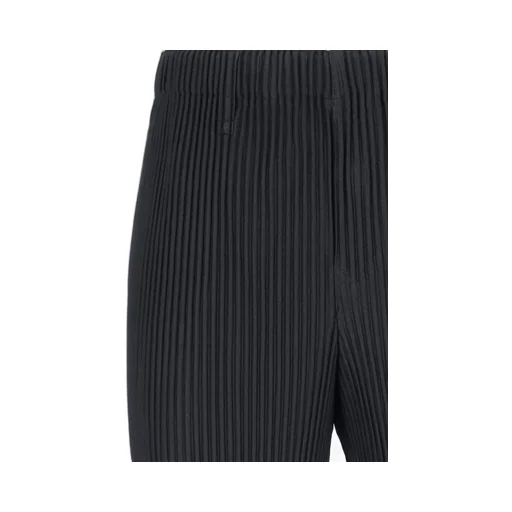 Homme Plissé Issey Miyake High Waist Cropped Trousers
