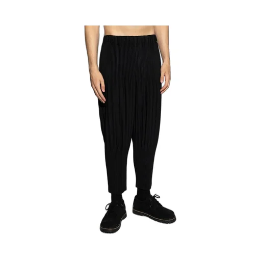 Homme Plissé Issey Miyake Cropped Pleated Trousers