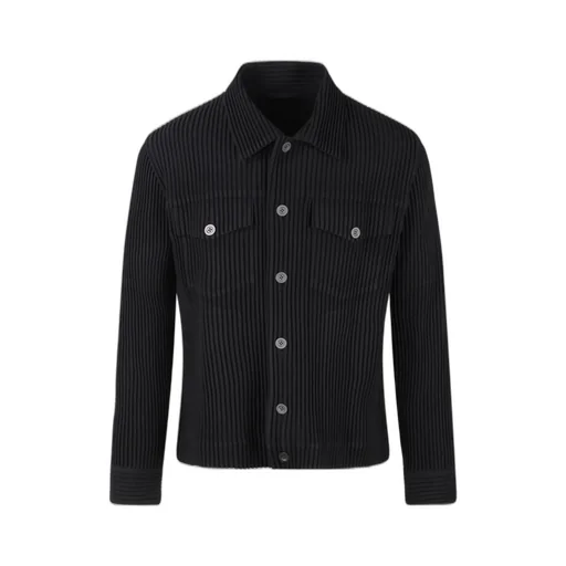 Homme Plissé Issey Miyake Buttoned-Cuff Light Shirt Jacket