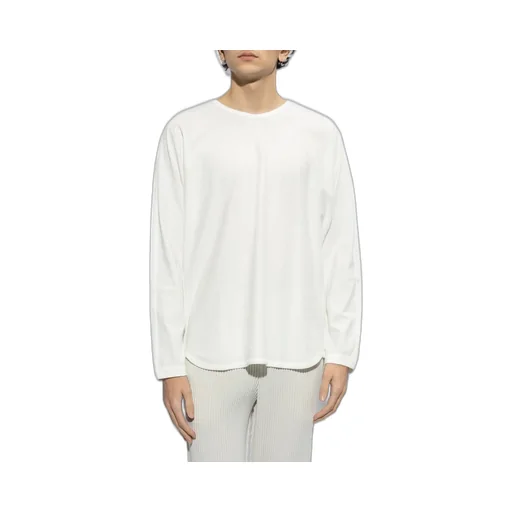 Homme Plissé Issey Miyake Long-Sleeved Round Neck T-Shirt