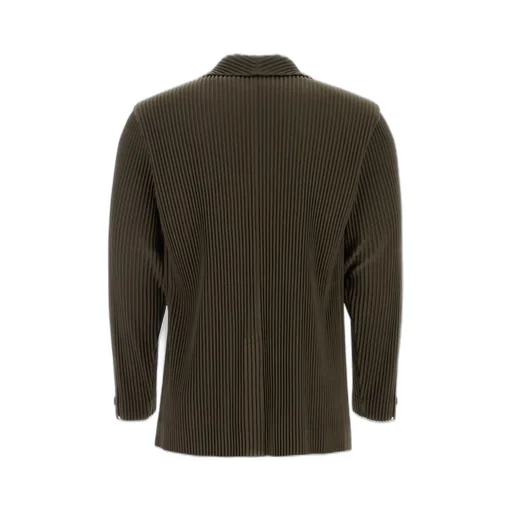 Homme Plissé Issey Miyake Single Breasted Tailored Pleats Jacket
