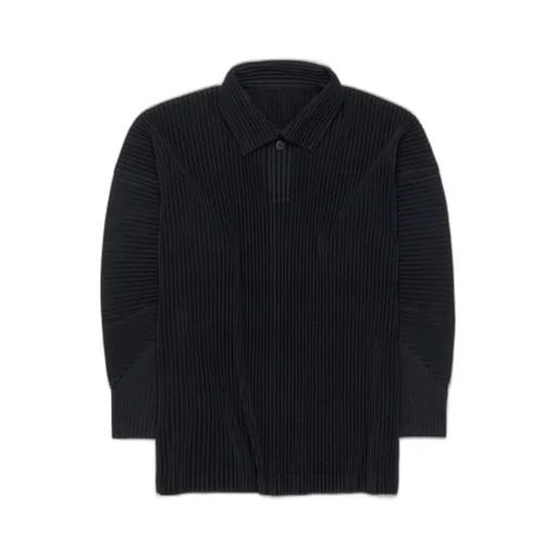 Homme Plissé Issey Miyake Mc October Pleated Polo Shirt