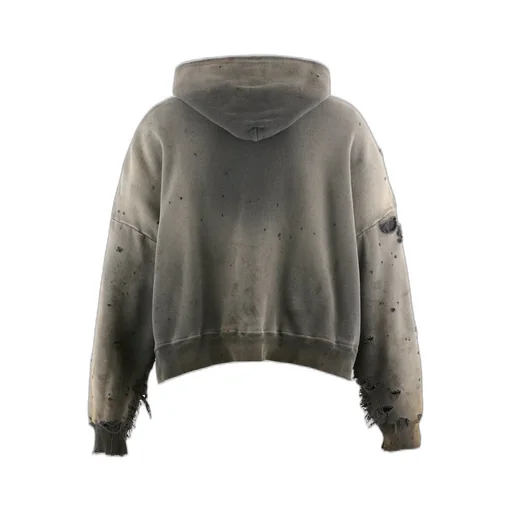 Zip Hoodie/Double Face / Blk