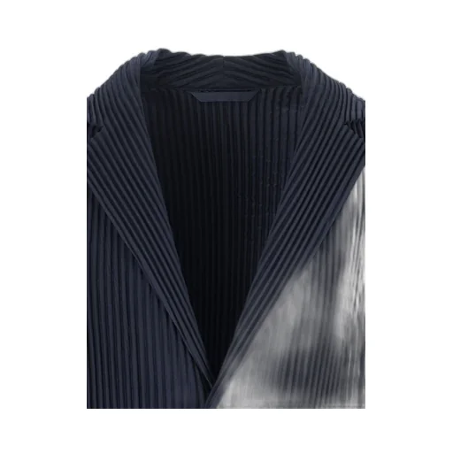 Homme Plissé Issey Miyake Single-Breasted V-Neck Blazer