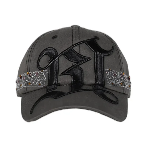 Rhinestone Tiara Cap / Dark Gry