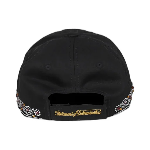 Rhinestone Tiara Cap / Blk