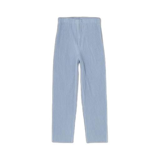 Homme Plissé Issey Miyake Elastic Waist Ribbed Trousers