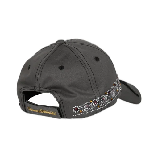 Rhinestone Tiara Cap / Dark Gry