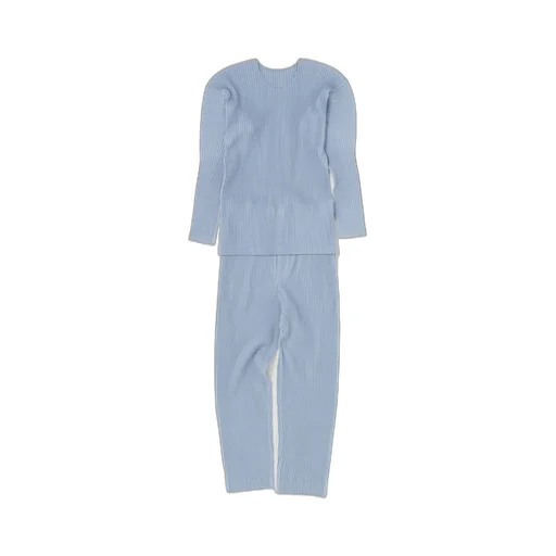 Homme Plissé Issey Miyake Elastic Waist Ribbed Trousers