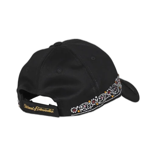 Rhinestone Tiara Cap / Blk