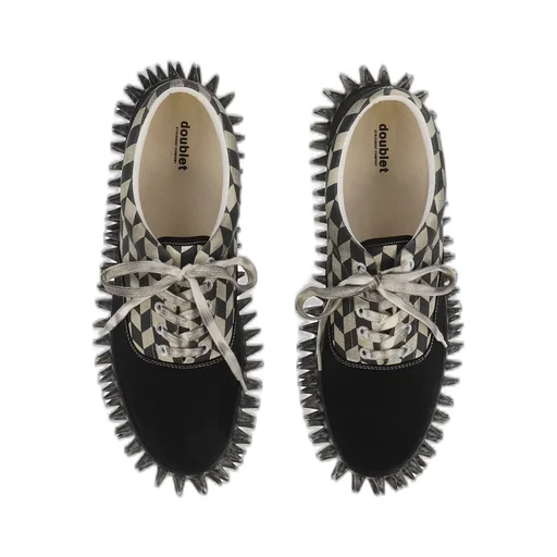 Dirty Spike Canvas Sneaker / Blk