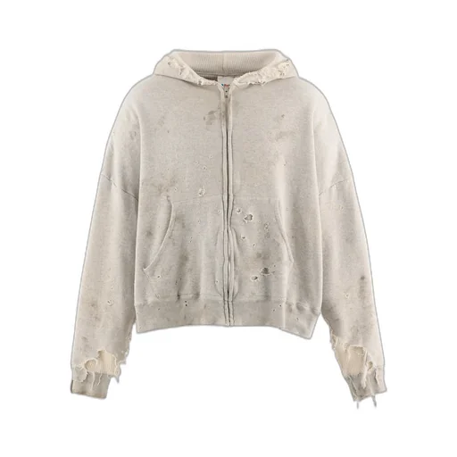 Zip Hoodie/Double Face / Gry