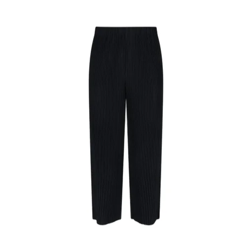 Homme Plissé Issey Miyake Pleated Tapered Leg Trousers