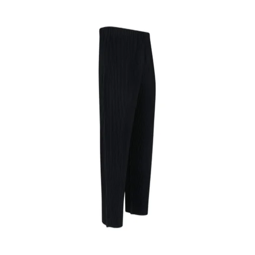 Homme Plissé Issey Miyake Pleated Tapered Leg Trousers