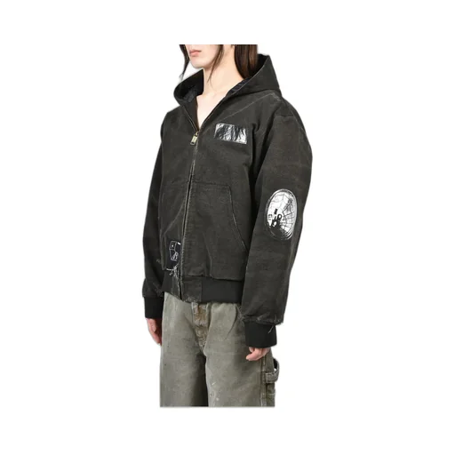 War Started Hooded Work Jacket / Blk