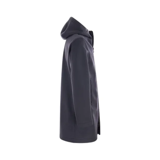 Herno Logo Plaque Hooded Coat