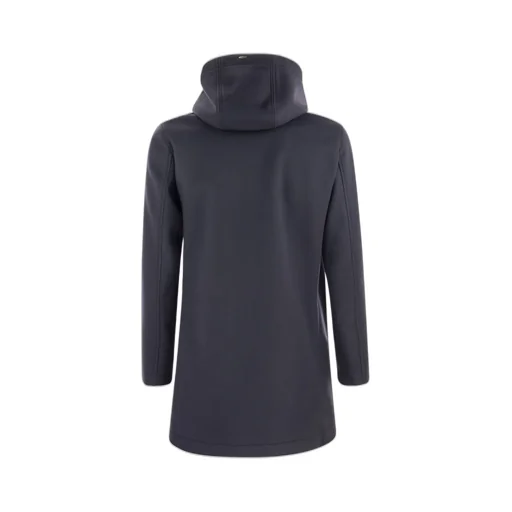 Herno Logo Plaque Hooded Coat