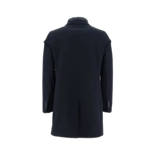 Herno Single-Breasted Notch-Lapels High-Neck Coat
