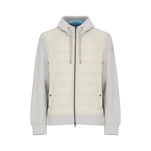 Herno Zip-Up Hooded Drawstring Down Jacket