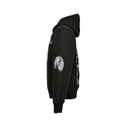 War Started Hooded Work Jacket / Blk