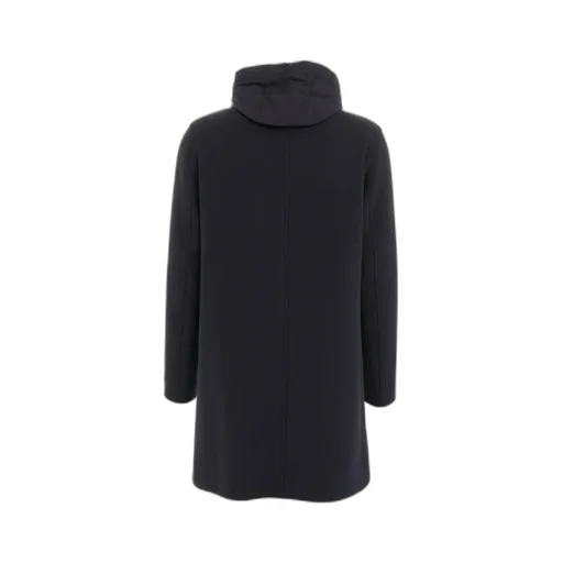 Herno Single-Breasted Drawstring Hooded Coat