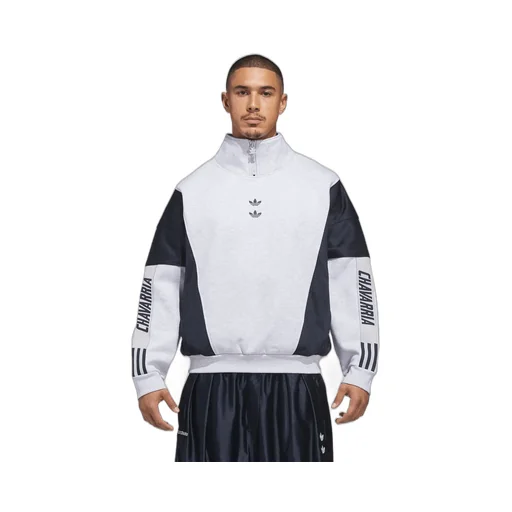 Watsonville Mockneck / Light Gry Heather/Legend Ink