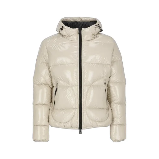 Herno Logo Patch Zip-Up Padded Jacket