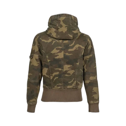 Washed Camo Hooded Jacket / Camo