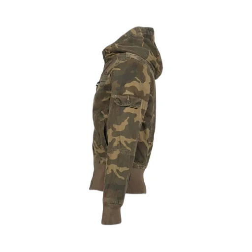 Washed Camo Hooded Jacket / Camo