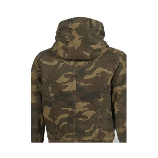 Washed Camo Hooded Jacket / Camo