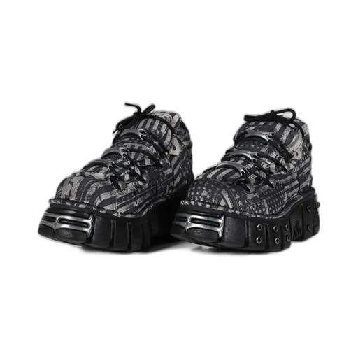Distressed Flag Tower Boot / Gry
