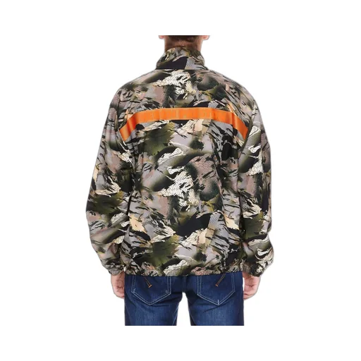 Heron Preston Logo-Patch Camouflage Print Jacket