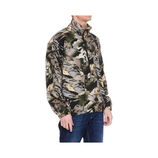 Heron Preston Logo-Patch Camouflage Print Jacket