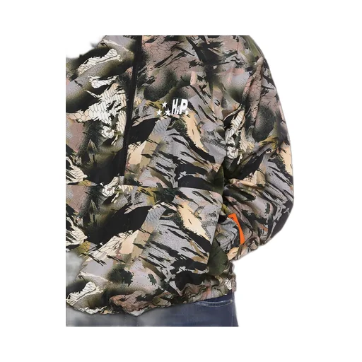 Heron Preston Logo-Patch Camouflage Print Jacket