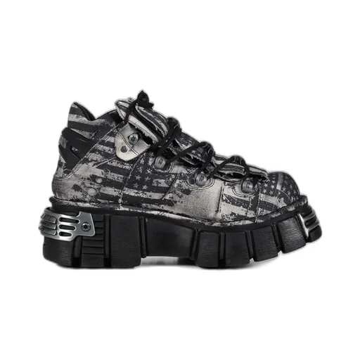 Distressed Flag Tower Boot / Gry