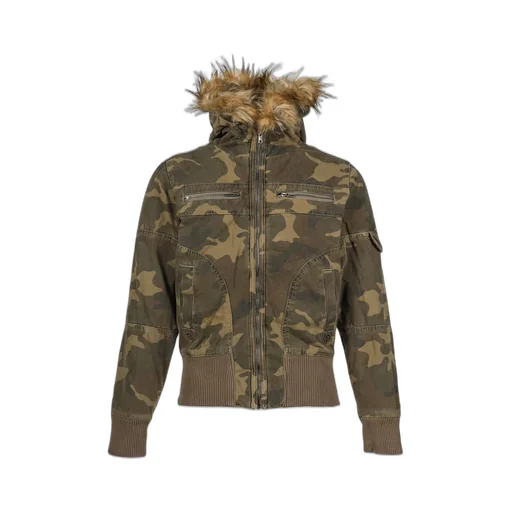 Washed Camo Hooded Jacket / Camo
