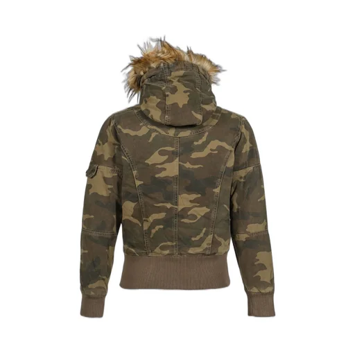 Washed Camo Hooded Jacket / Camo