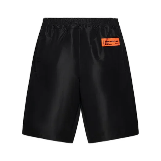 Heron Preston	Logo Patch Knee-Length Track Shorts