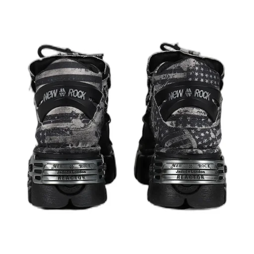 Distressed Flag Tower Boot / Gry