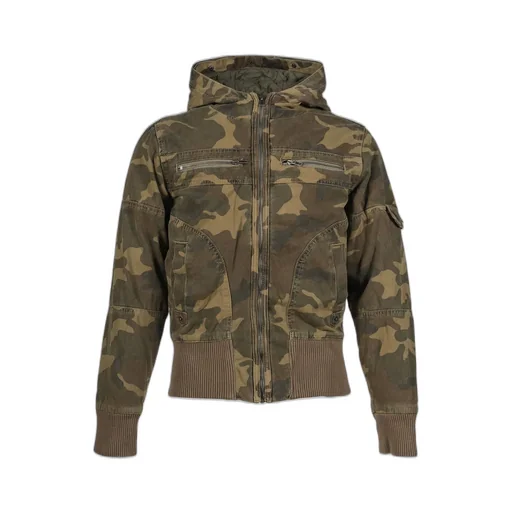 Washed Camo Hooded Jacket / Camo