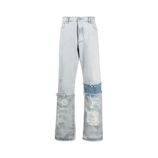 Heron Preston Distressed-Effect Straight-Leg Jeans