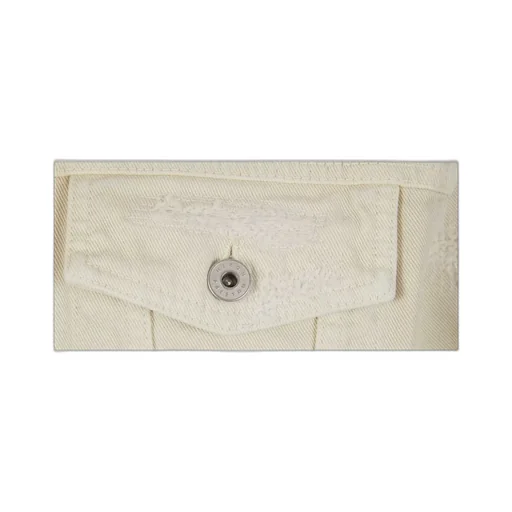 Heron Preston Logo Patch Distressed Denim Jacket