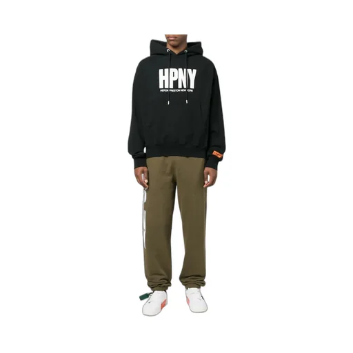 Heron Preston Logo Printed Drawstring Hoodie
