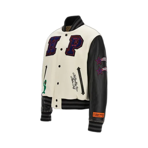 Heron Preston Hp Patches Varsity Bomber Jacket