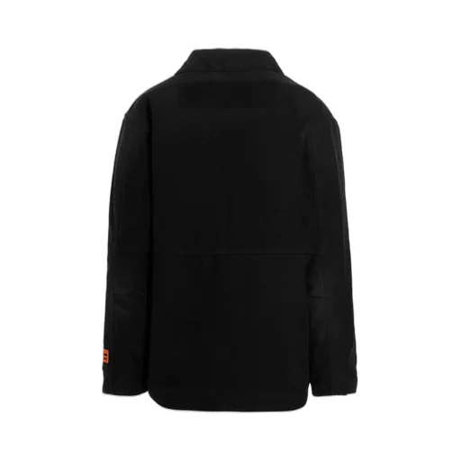Heron Preston Logo Embroidered Zipped Denim Jacket