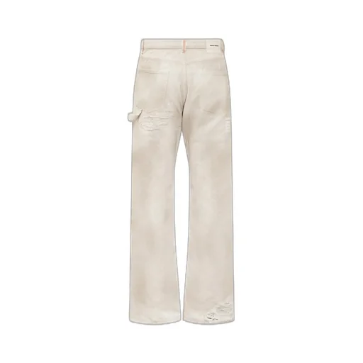 Heron Preston Logo Printed Distressed Jeans