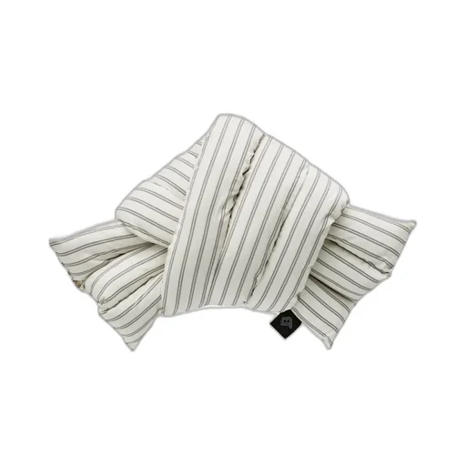 Musubi Cushion - Cotton Double Stripes | Summer White / Multi